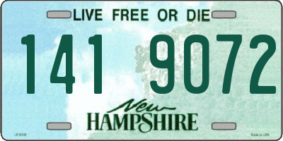 NH license plate 1419072