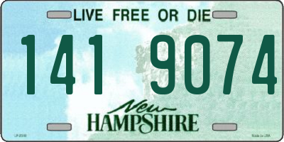 NH license plate 1419074