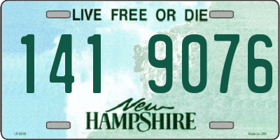NH license plate 1419076