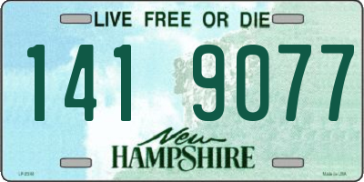 NH license plate 1419077
