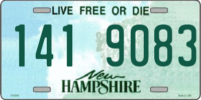 NH license plate 1419083