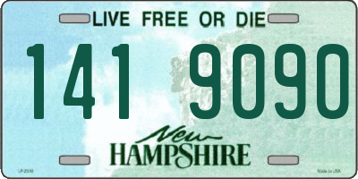 NH license plate 1419090