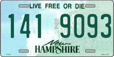 NH license plate 1419093