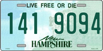 NH license plate 1419094
