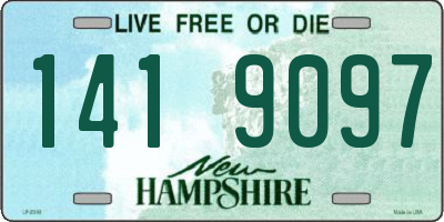 NH license plate 1419097