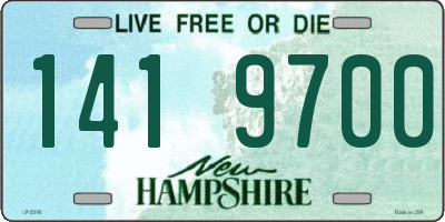 NH license plate 1419700