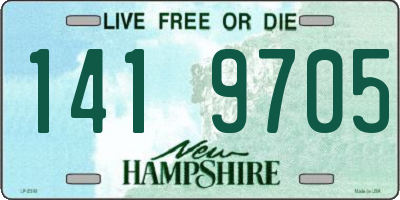 NH license plate 1419705