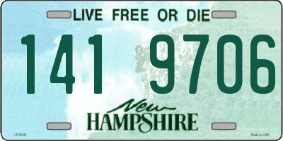 NH license plate 1419706