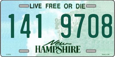 NH license plate 1419708