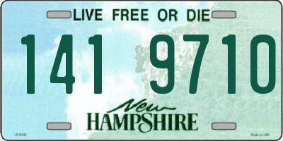 NH license plate 1419710