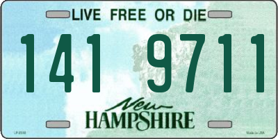 NH license plate 1419711