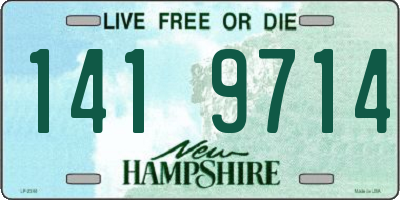 NH license plate 1419714