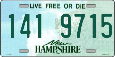 NH license plate 1419715