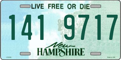 NH license plate 1419717