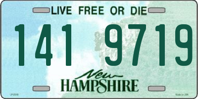 NH license plate 1419719