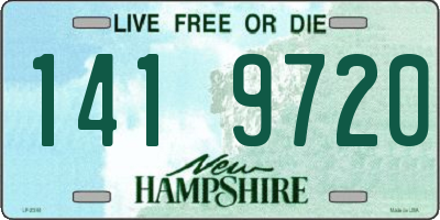 NH license plate 1419720