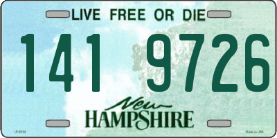 NH license plate 1419726