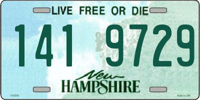 NH license plate 1419729