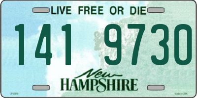 NH license plate 1419730