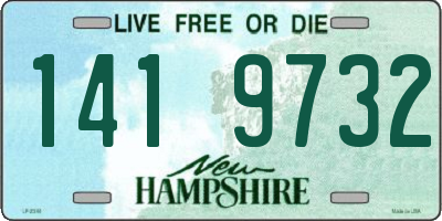 NH license plate 1419732