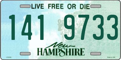NH license plate 1419733