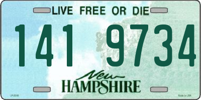 NH license plate 1419734