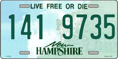 NH license plate 1419735
