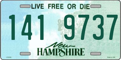 NH license plate 1419737