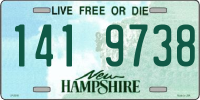 NH license plate 1419738
