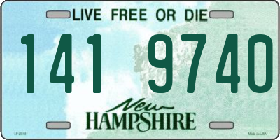 NH license plate 1419740