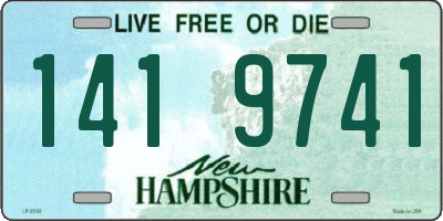 NH license plate 1419741