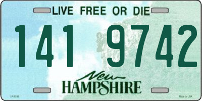 NH license plate 1419742