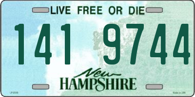 NH license plate 1419744