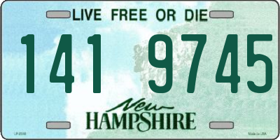 NH license plate 1419745