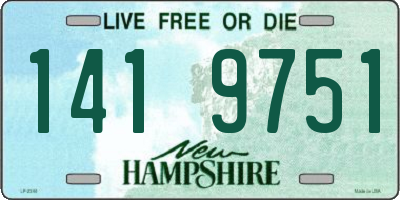 NH license plate 1419751