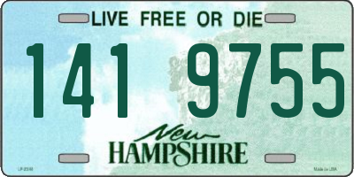 NH license plate 1419755