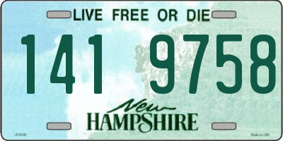 NH license plate 1419758