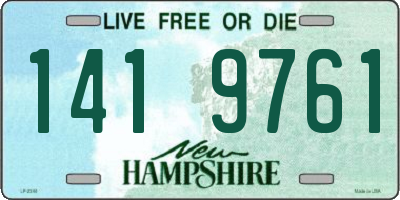 NH license plate 1419761