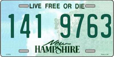 NH license plate 1419763
