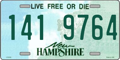 NH license plate 1419764