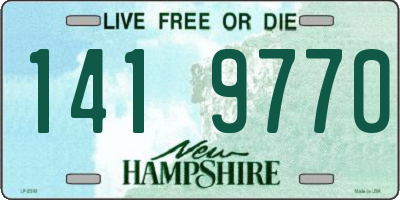 NH license plate 1419770