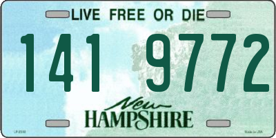 NH license plate 1419772
