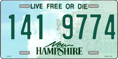 NH license plate 1419774