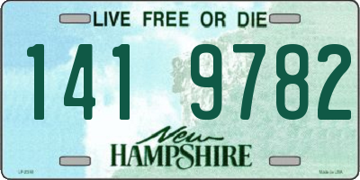 NH license plate 1419782