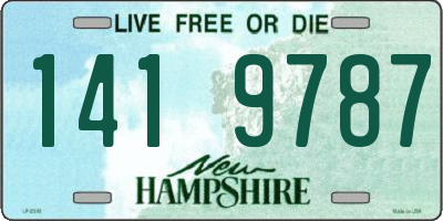 NH license plate 1419787