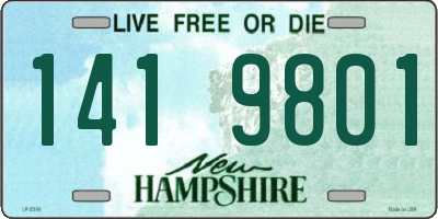 NH license plate 1419801