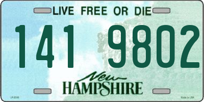 NH license plate 1419802
