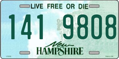 NH license plate 1419808