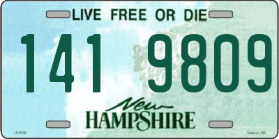 NH license plate 1419809