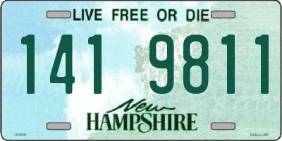 NH license plate 1419811